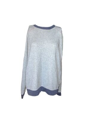 Sub-urban Riot Sweater grey with navy trim large